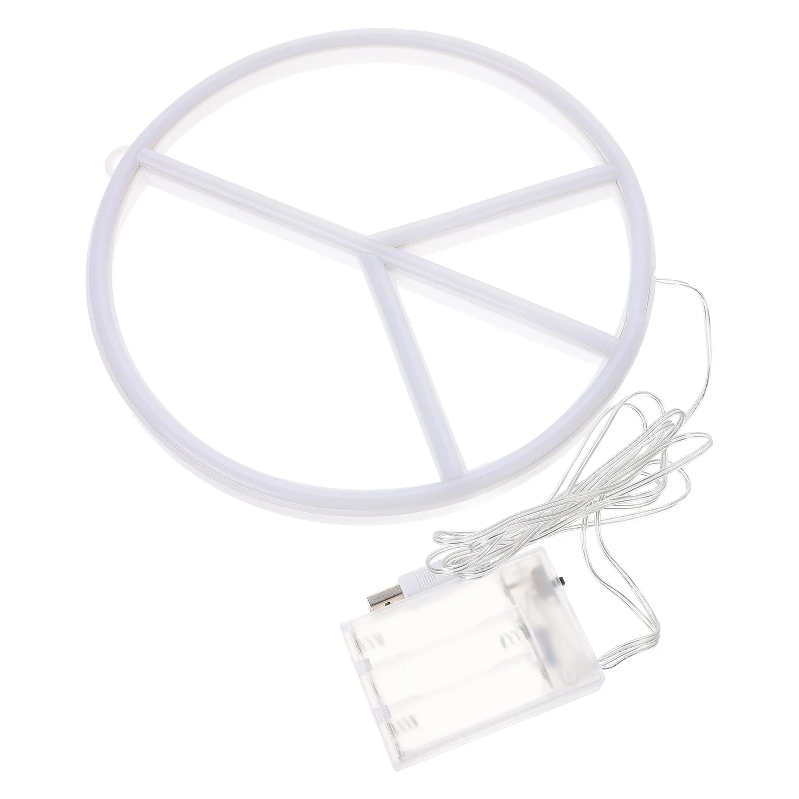 Luci notturne a luce al neon per camera da letto Lampada USB da tavolo modellazione a LED Bianca luminosa