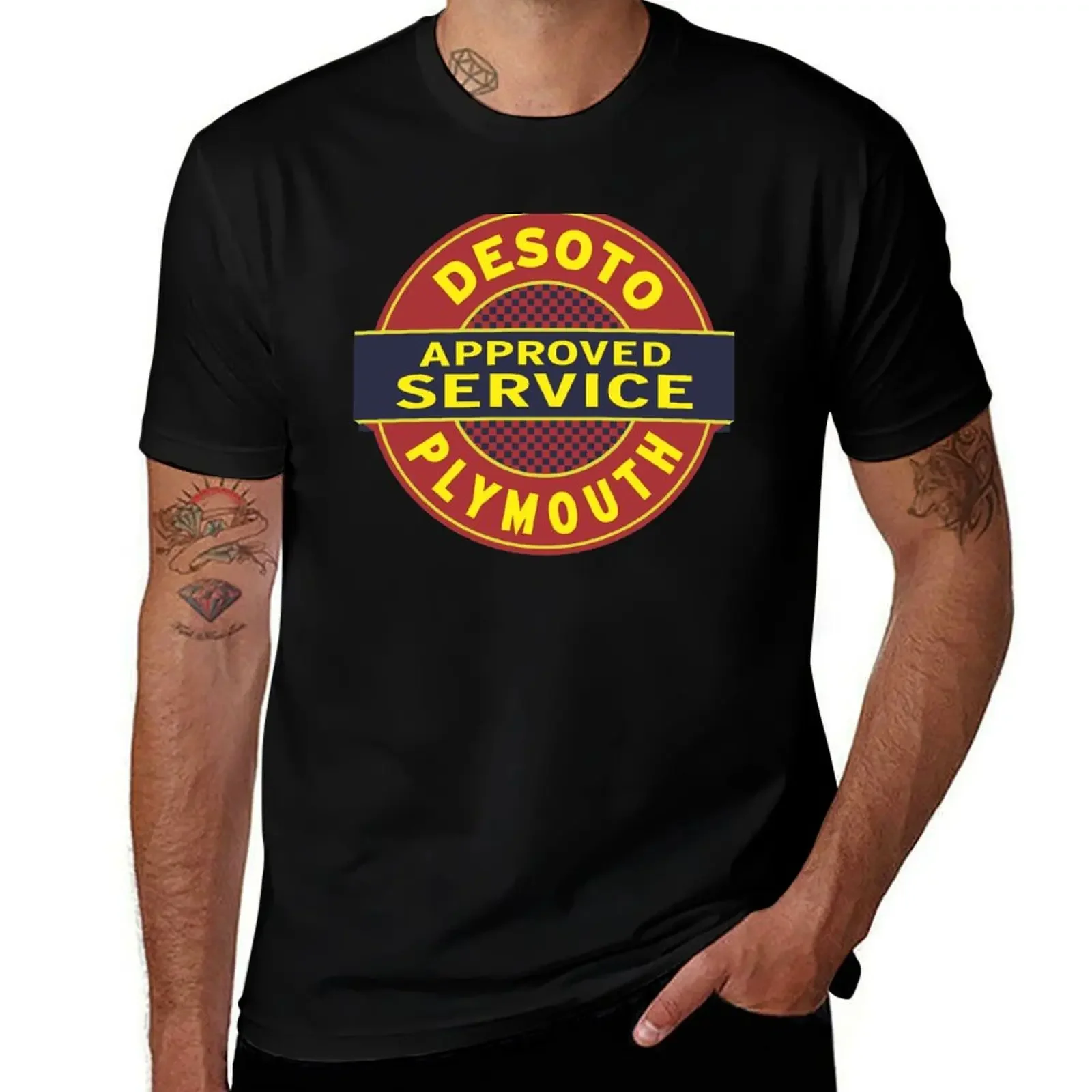 DeSoto Plymouth Approved Service T-Shirt graphic t shirts Clothing clothes for men