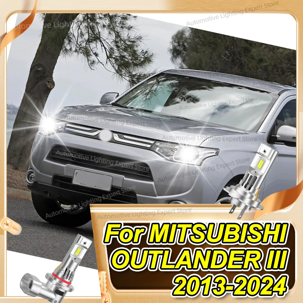 

2/4Pcs LED Bulbs CSP Headlight 6000K Canbus Lamp WithFan For MITSUBISHI OUTLANDER III 2013-2024 2014 2015 2016 2017 2018