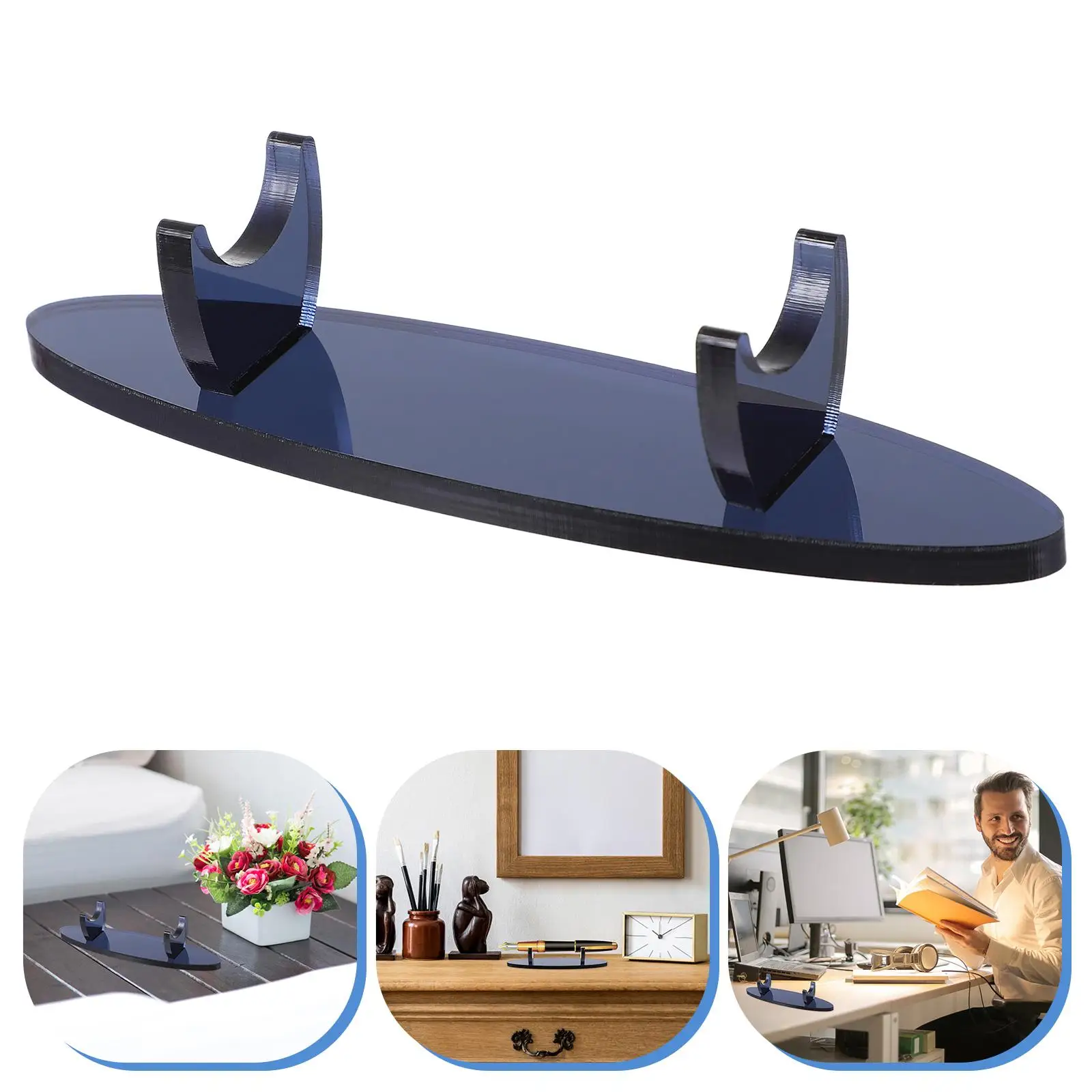 Pen Holder Display Stand Acrylic Show Shelf Rack Storage Makeup Brush Penholder