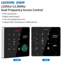 IP67 Waterproof Standalone Security Access Control System Rfid Dual Frequancy Support 125Khz 13.56Mhz Password,Card,Fingerprint