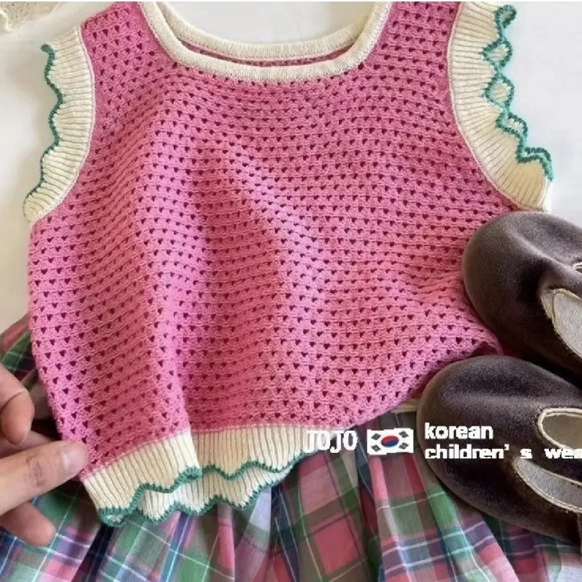 Ensemble de vêtements d'été pour bébés filles, chemises élégantes avec glaçure + shorts à carreaux, vêtements décontractés d'anniversaire pour enfants, mode 2023