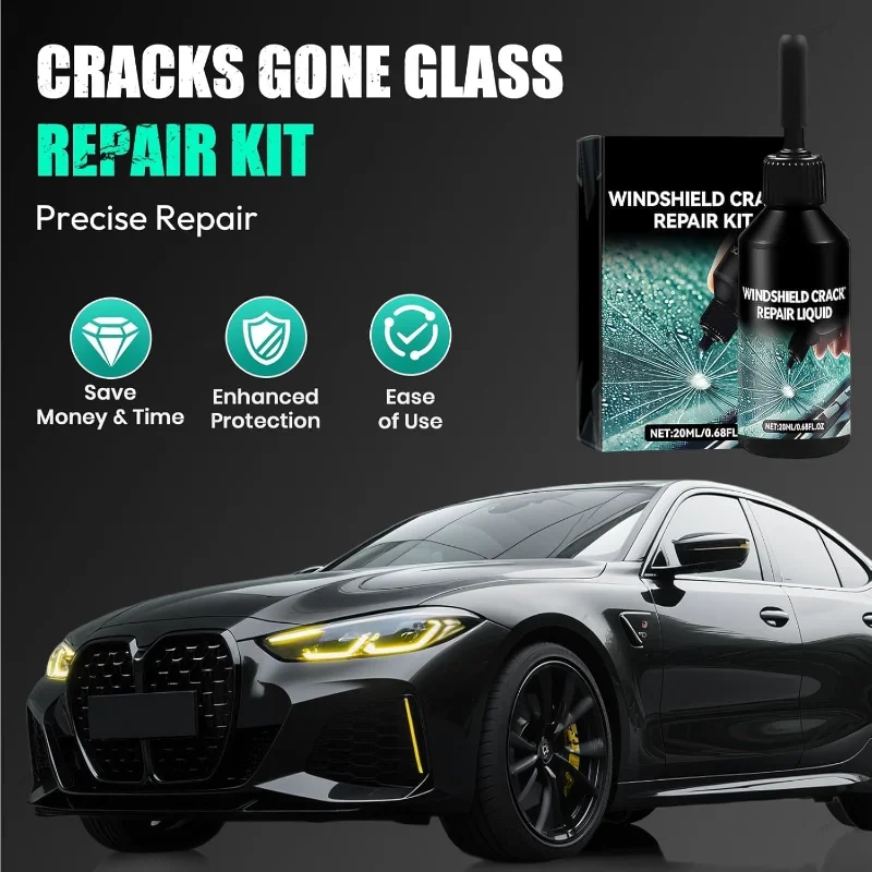 Multi-Function Car Windshield Crack Repair Kit Glass Fix Glue Fluid Auto Window Chip Scratch Shatter Restoration DIY Tools