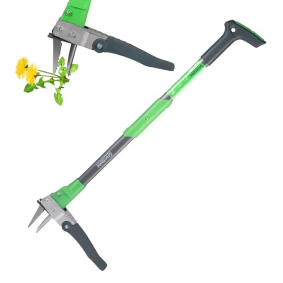 

Grootpow WP5 Apex Weeder Lightweight Weed Puller Tool for Women Weeding Remover Tool with 3-Claw Stainless Steel 39-inch Ergono