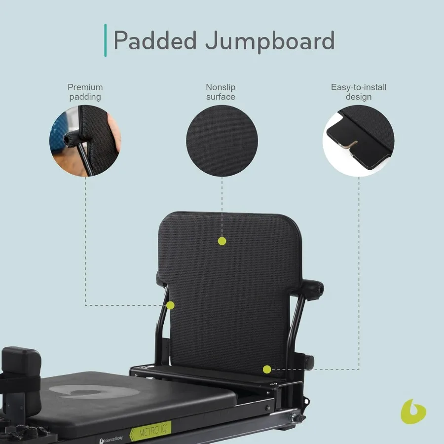 ملحقات مصلح بيلاتيس مبطنة للجسم المتوازن، معدات بيلاتيس للمنزل والاستوديو، معدات تدريب لبيلاتيس ريفور #5