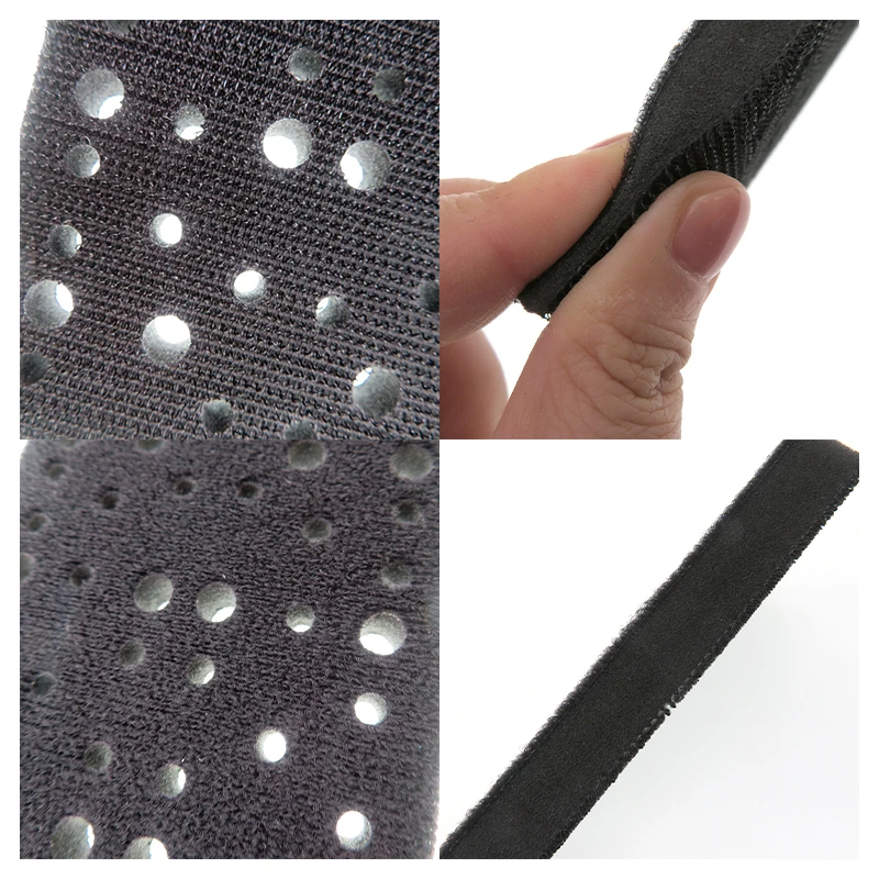 Tampone di interfaccia per tamponi abrasivi in schiuma morbida da 2 pezzi, tampone di supporto in spugna con gancio e anello da 80 x 133 mm per levigatrice RTS400 LS130