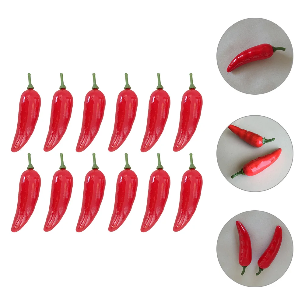 60 pz Schiume 6 cm peperoncino finto mini peperoni artificiali modello alimentare vegetale per la decorazione domestica fotografia display hotel