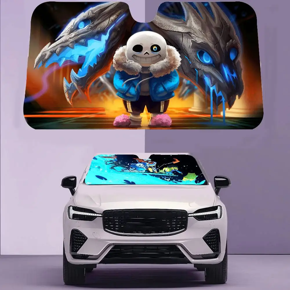 

CAME U-Undertale Car SunShade Car Sunshade Window Sunshade Sunblock Front Windshield Hood Interior Front Sunshade