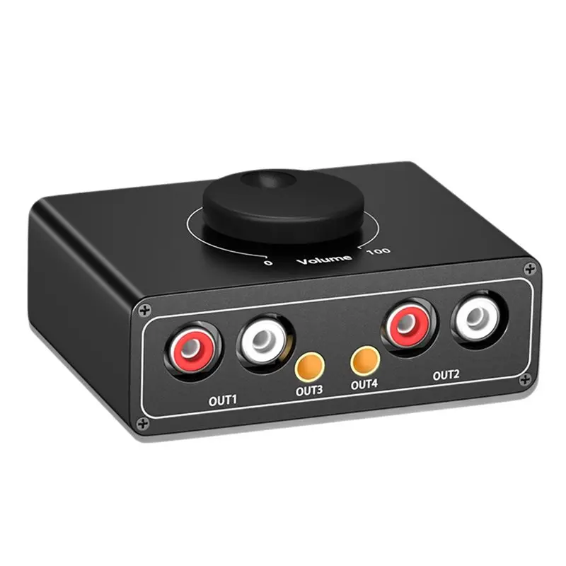 

AS95-Upgrade Audio Amplifier AV Switcher 3.5Mm For RCA Headphone/Mobile Phone/Computer Speaker Volume Amplifier Switcher