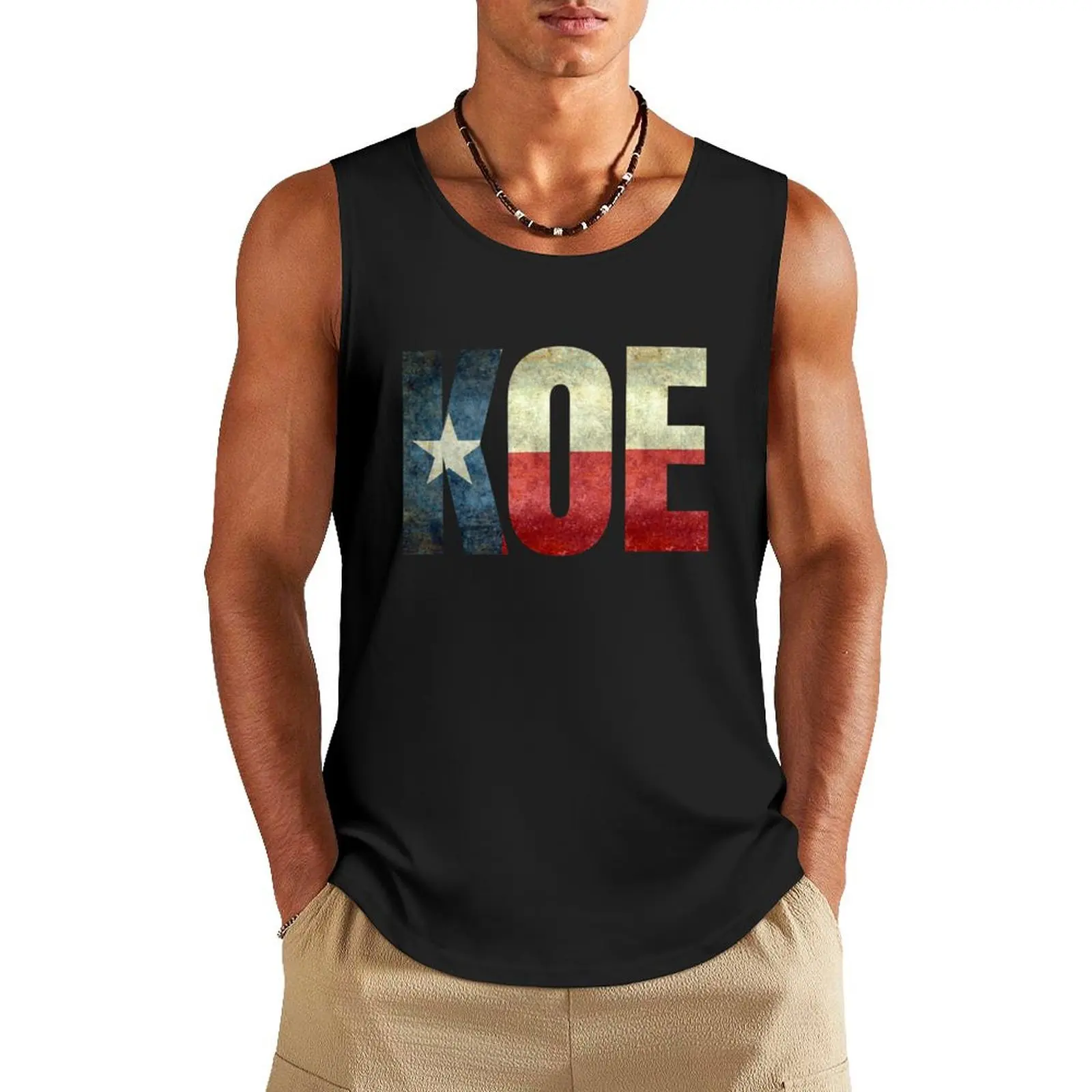 

KOE (Wetzel) Texas Flag Tank Top gym wear men gym men