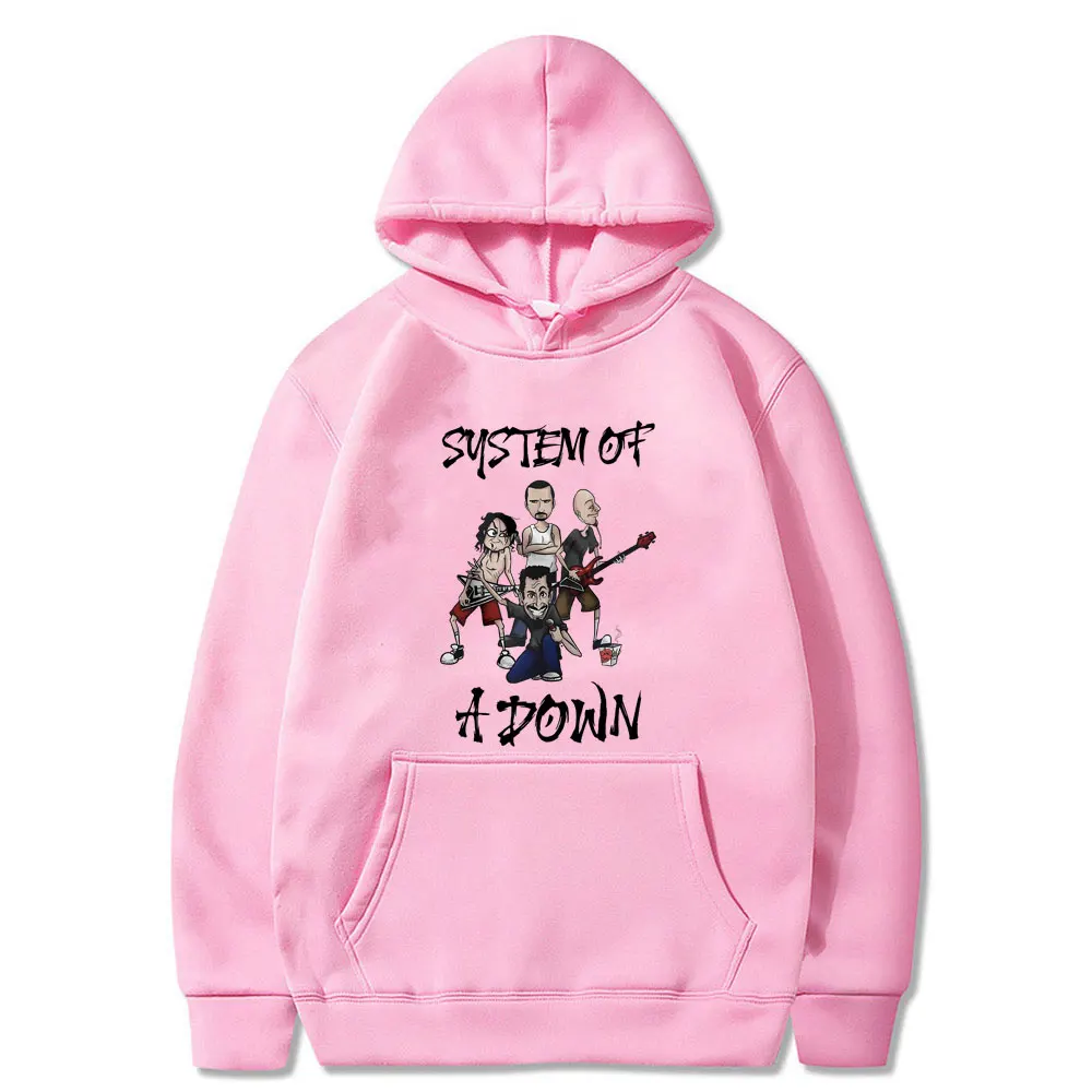 Sudadera con capucha con estampado de Rock Band System of A Down para hombre y mujer, sudadera con música alternativa de Metal, Jersey Vintage A la moda