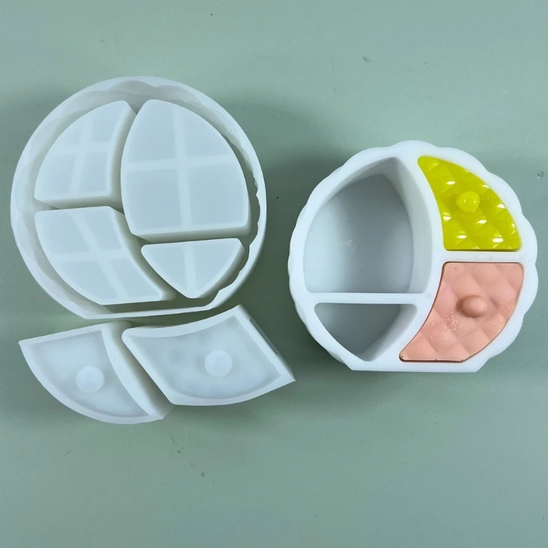 Drawer Container Molds Cat Ears 3D Twisted Jewelry Storage Box Silicone Mold for DIY Epoxy Resin Trinket Rings Holder Home Decor