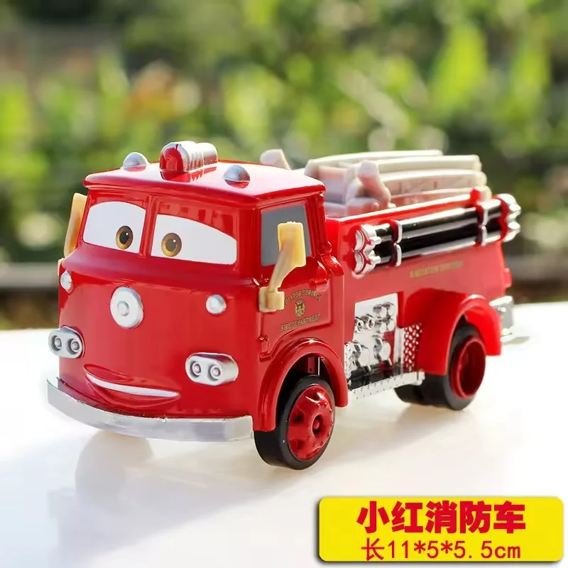 Disney história brinquedo 2 pixar modelo carros 1:55 diecast liga de metal modelo carro xiaohong motor de bombeiros carro brinquedos das crianças presentes