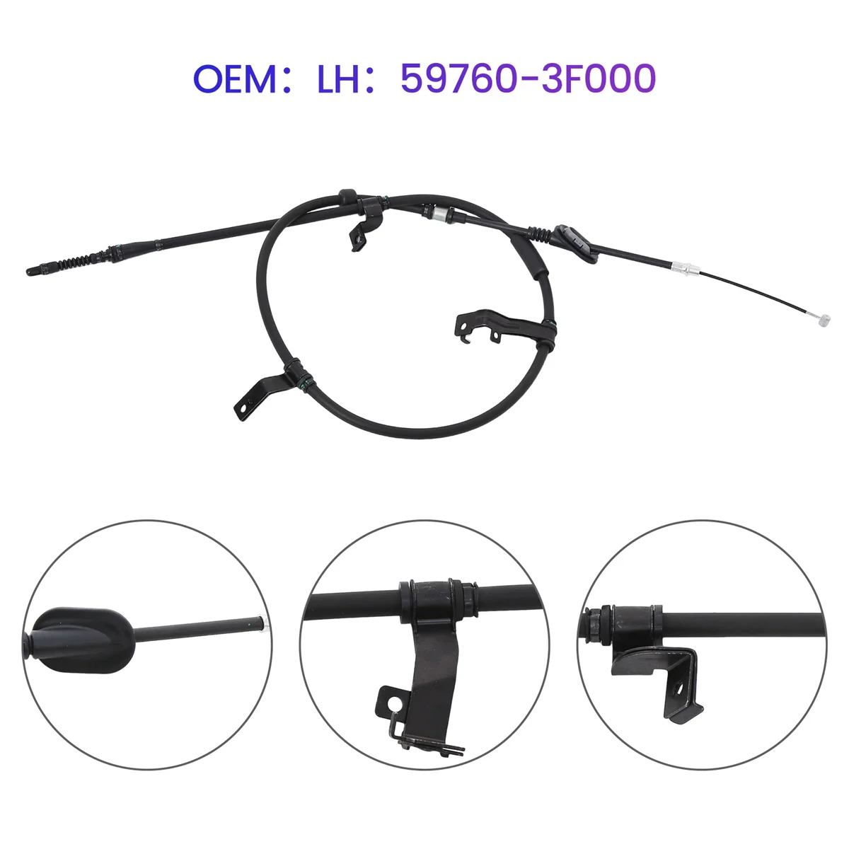 

Car Parking Brake Cable Assembly- LH 597603F000 for Kia Amanti 2003-2006 Opirus 2003-2006