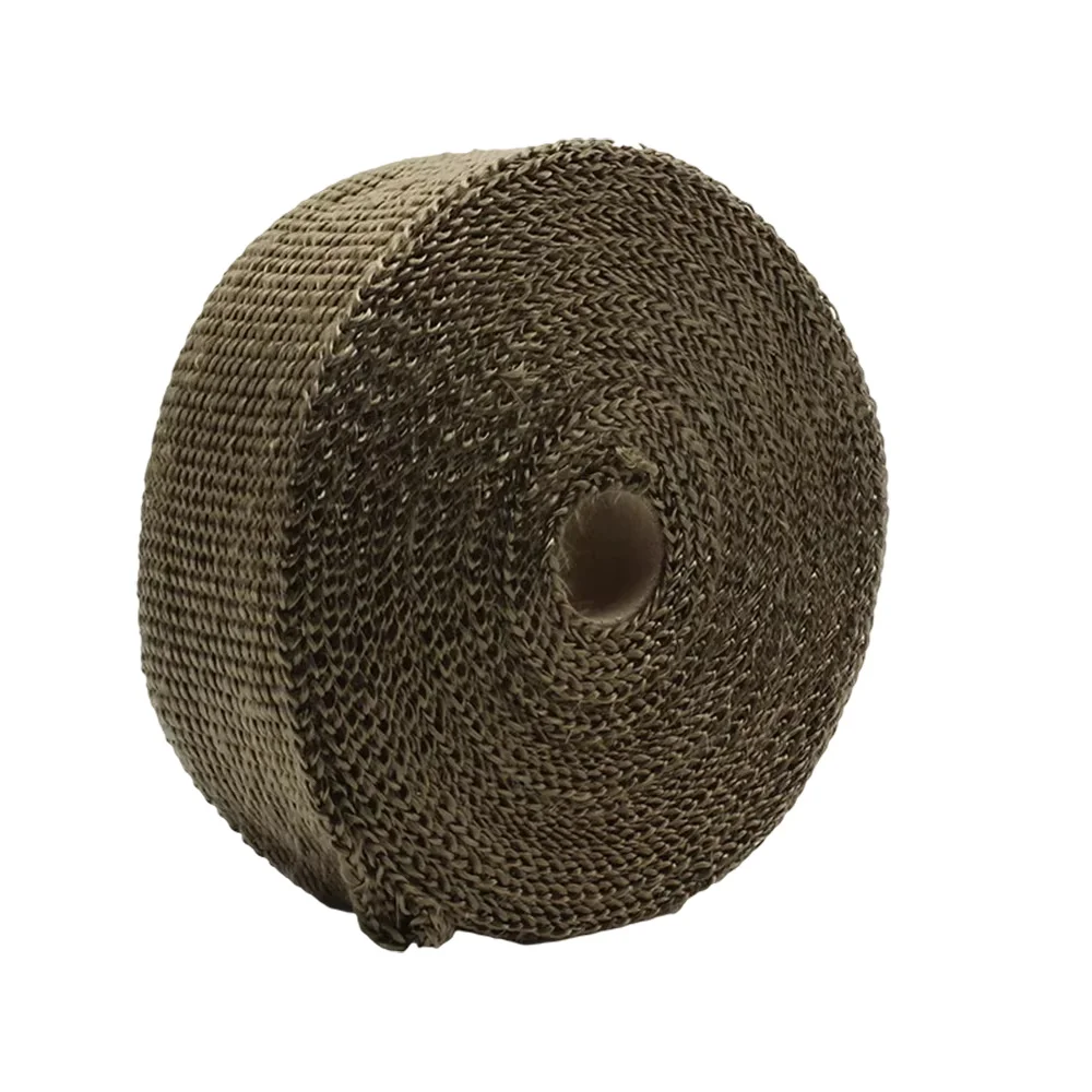 Motorrad-Auspuff-Thermoband, Sport-Schalldämpferfolie, 5 cm, 5 m, 10 m, 15 m, Hitzeschild, beständig gegen Hitze mit rostfreien Bändern, Dirt Bike Car – Detail 2