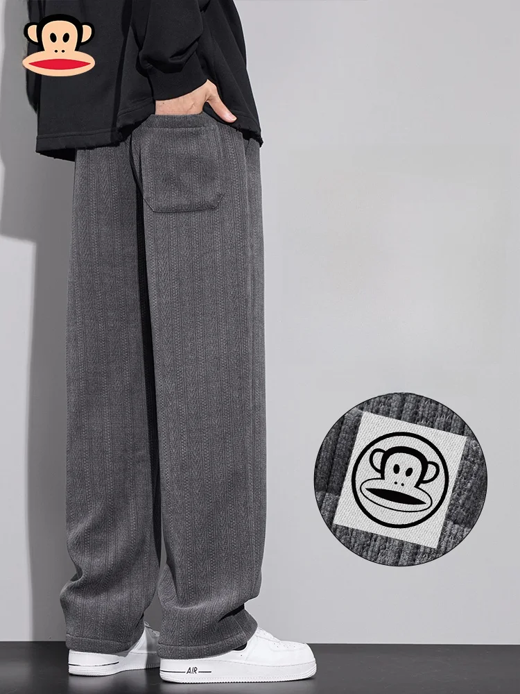 

PaulFrank Men's Casual Loose Straight Leg Corduroy Pants Autumn New Sle Trendy Brand Comfortable Fit Durable Daily Wear