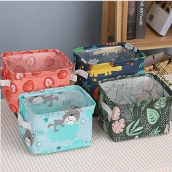 Cube Folding Fabric Storage Basket Closet Organizador Clothes Storage Boxes Home Office Shelf Organizers for Kids Toys Organizer