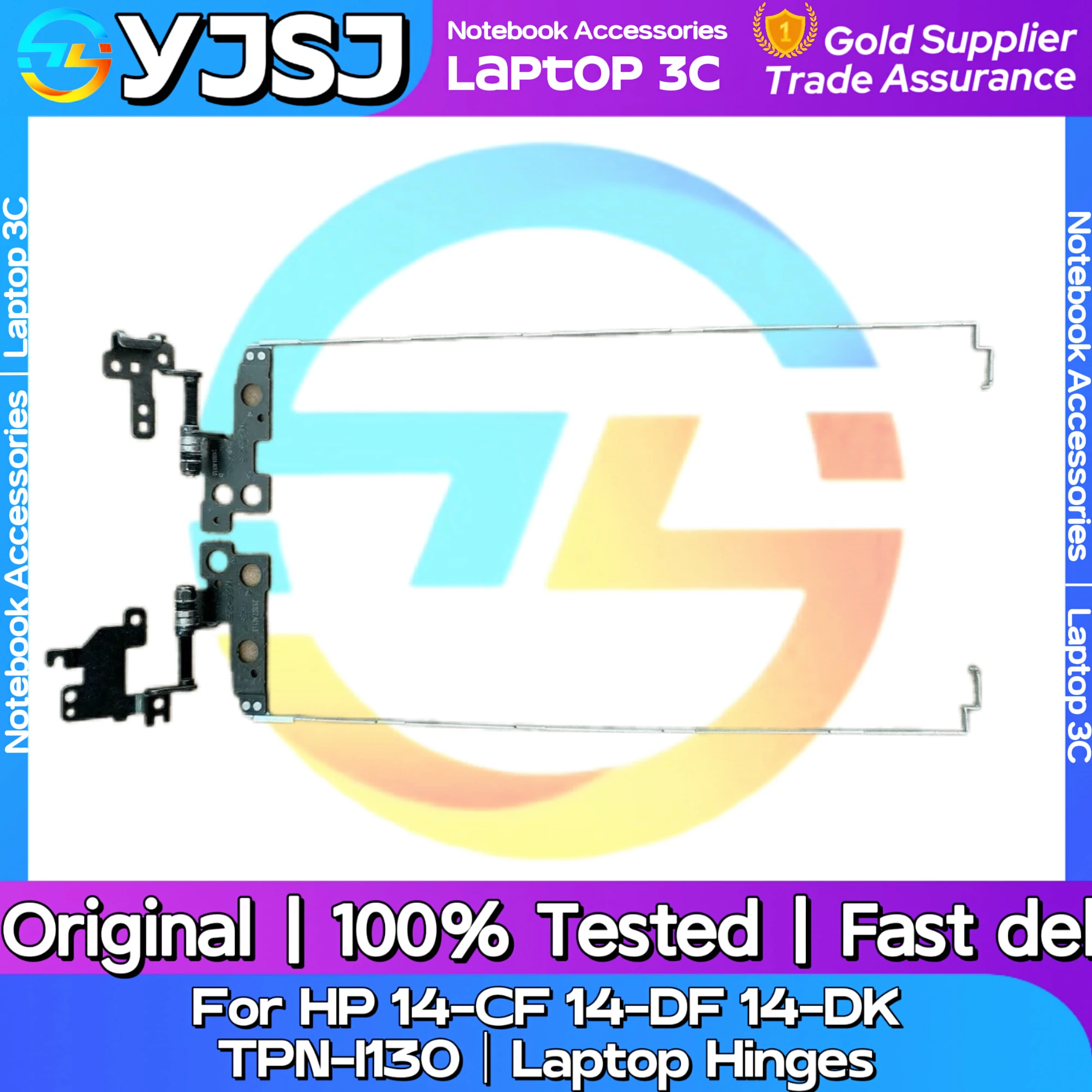 

New Original Laptop Notebook Hinges For HP 14-CF 14-DF 14-DK TPN-I130 built-in left and right Hinges LCD Screen Hinge