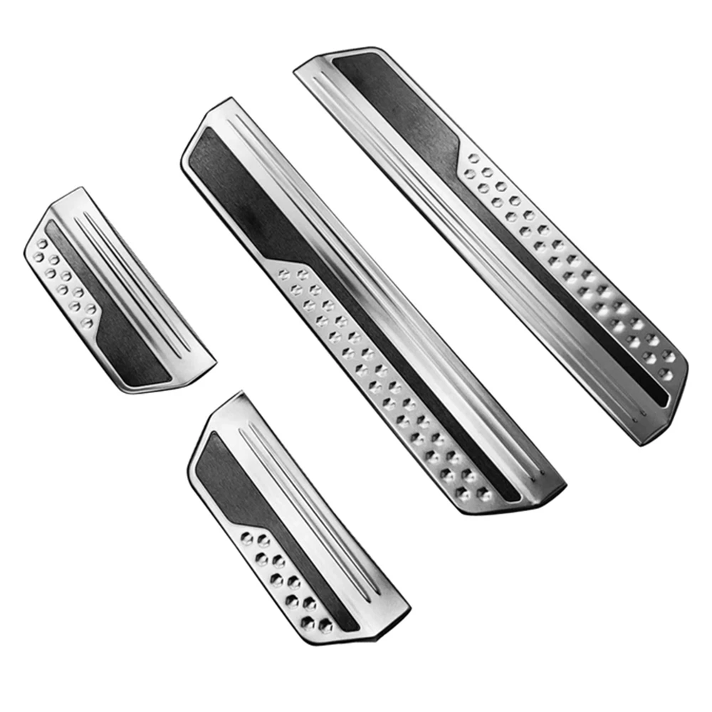 For Honda Vezel HR-V HRV 2021 2022 Stainless Steel Front Rear Outer Door Sill Pedal Scuff Plate Cover Trim 4Pcs