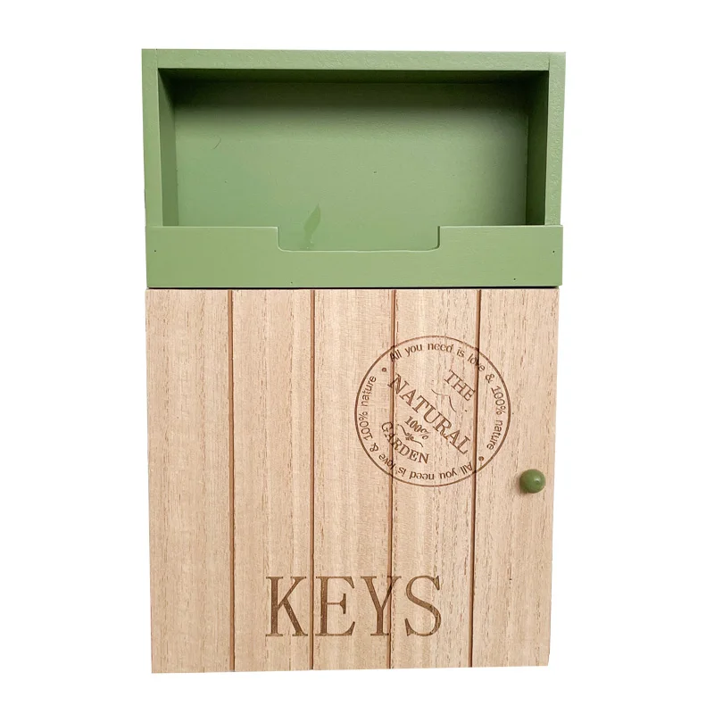 Countryside Small Fresh Multi-functional Key Box Wall Mounted Household Wall Decoration Practical Wall Decoration Key Hanging