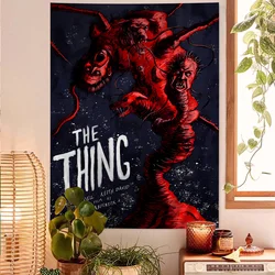 Movie The Thing Anime Tapestry Hippie Flower Wall Carpets Dorm Decor Wall Hanging Home Decor