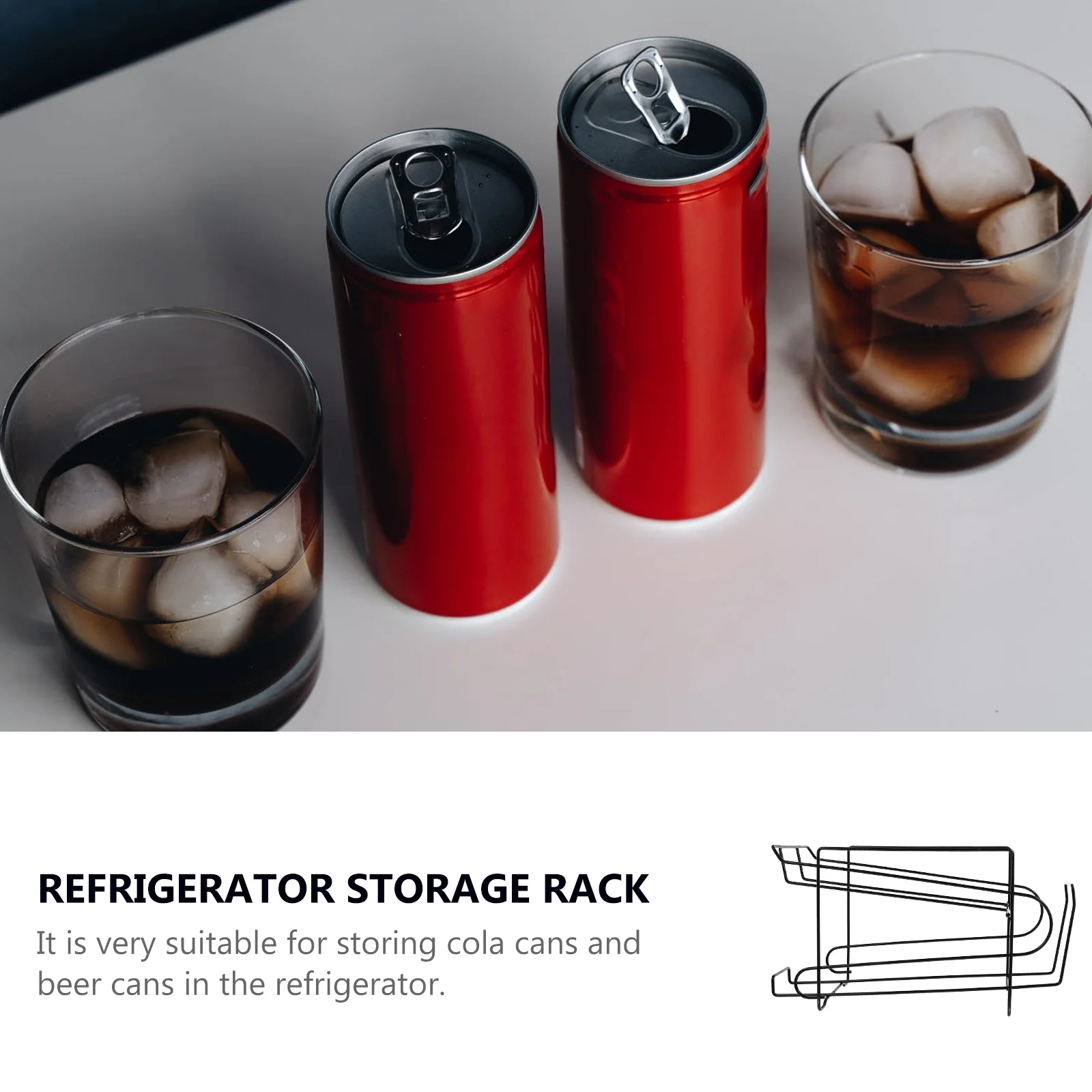

Beer Storage Rack Container Refrigerator ganizer Double Layer Beverage Holder Kitchen Supply Home Bar Fridge
