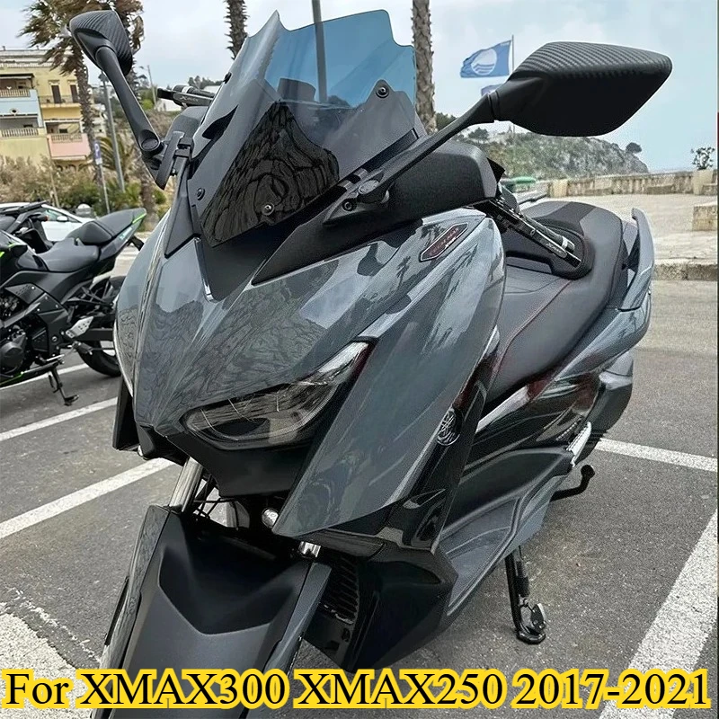 

DONGTING Motorcycle Sports Windshield Windscreen Visor Fits for XMAX300 XMAX250 XMAX 250 300 2017 2018 2019 2020 2021 2022