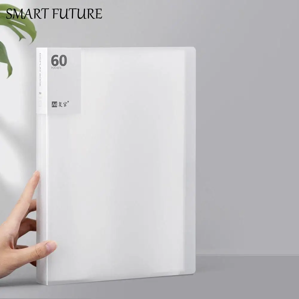 

Large Capacity A4 File Folder Waterproof Transparent Paper Organizer Dustproof 20/30/40/60/80/100 Sheets Document Container