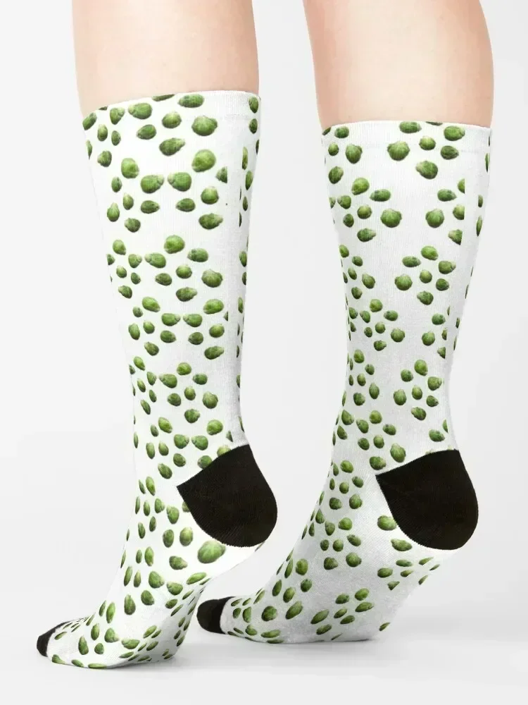 Sprouts pattern Socks cotton Stockings retro luxury Ladies Socks Men's
