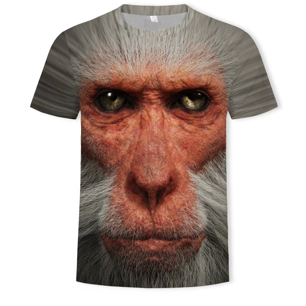 Impressão 3d orangotango causal roupas nova moda masculina mulher camiseta plus size S-7XL verão streetwear vintage harajuku