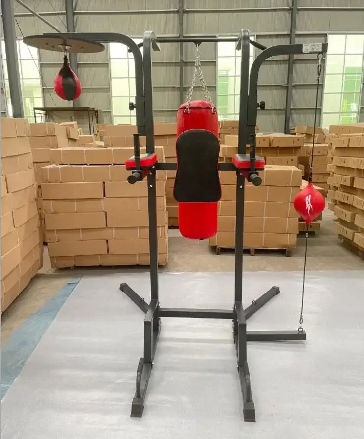 حامل قائم بذراع سحب متعدد الوظائف للتدريب على كرة سرعة الملاكمة على شكل كمثرى