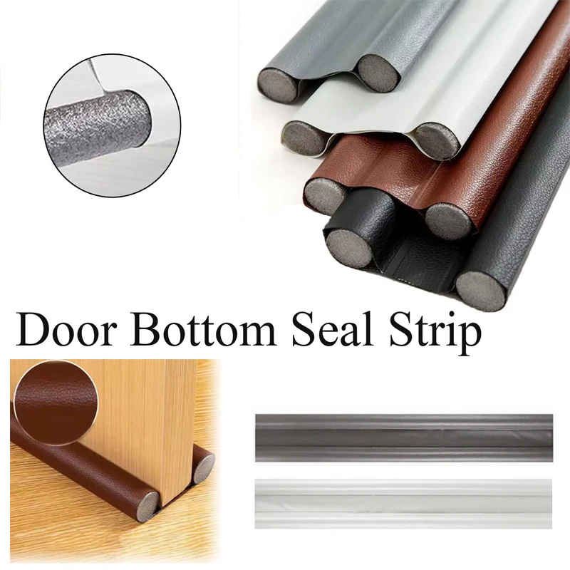 

Door Bottom Sealing Strip Bilateral Door Seam Sealing Strip Sound Insulation Wind Strip Foam Tape Bedroom Door Gaps Waterproof