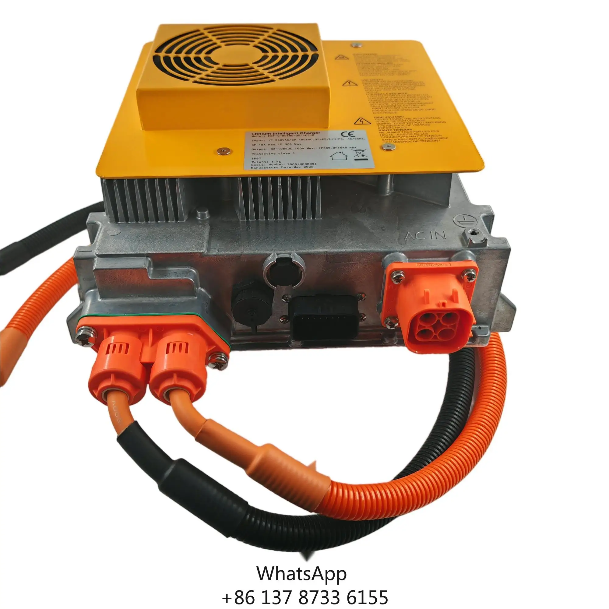 

Factory Outlet IP67 Rating 10kw 96V 80A On Board Charger With Can Bus For Forklift