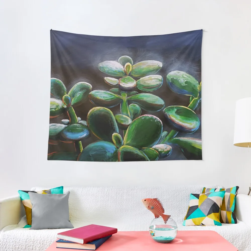 

Jade Plant Painting - Paletteless Tapestry Mushroom Wall Hanging Wall Bedroom Decor Aesthetic Tapestry