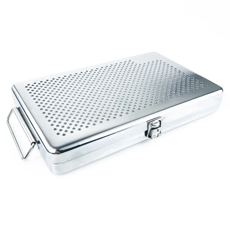 Sterilization Tray Autoclavable Disinfection Box with Silicone Pad Ophthalmic Microsurgical Instruments
