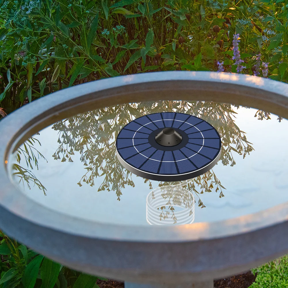 2.5 واط 6 فولت تعمل بالطاقة الشمسية مضخات نافورة عائمة مع خرطوم هواء و فقاعة حجر فقاعة الأكسجين لوحة طاقة شمسية قوية للحديقة