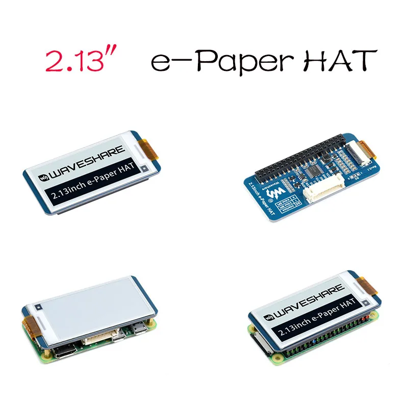 250x122、213インチe-inkディスプレイhat（raspberry-pi用）