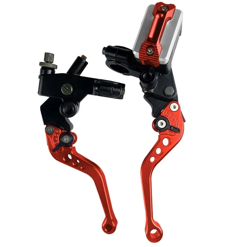 CNC Een Paar 7/8 "22mm Universele Motorfiets Hoofdremcilinder Hendel Kabel Koppeling Reservoir Voor Scooter Sport crossmotor