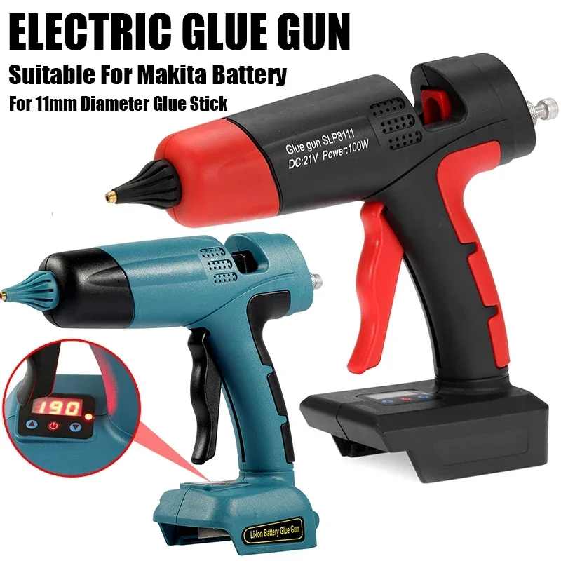 Hot Fuse Electric Glue Gun Suitable For Makita Battery (Without battery) For 11mm Diameter Glue Stick Home DIY Repair Power Tool