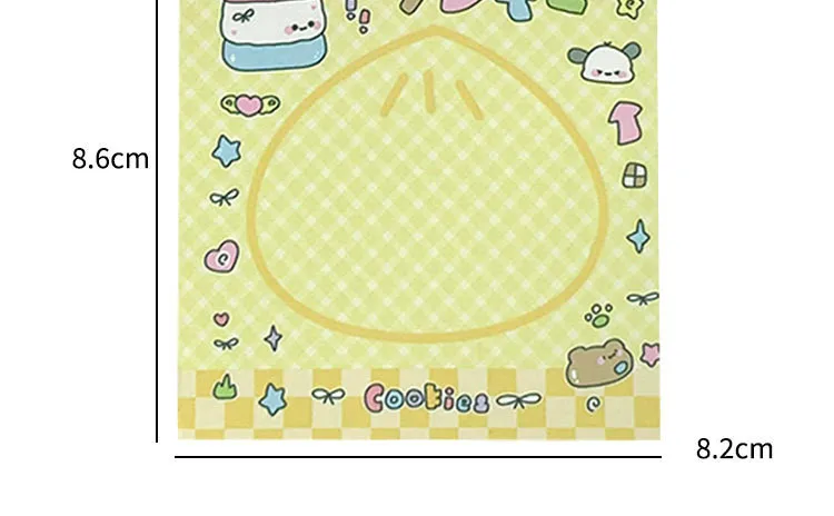 MINKYS 50 Blatt Kawaii Vierblättriges Kleeblatt, Notizblöcke, Papier, To-do-Liste, Tagebuch, Notizpapier, DIY-Material, Schreibwaren – Detail 2