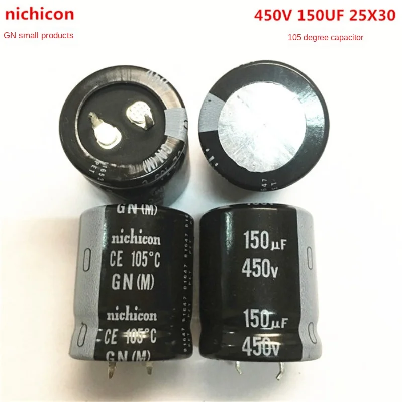 1PCS 450V150UF 25X30 nichicon electrolytic capacitor 150UF 450V 25 * 30 GN 105 degrees