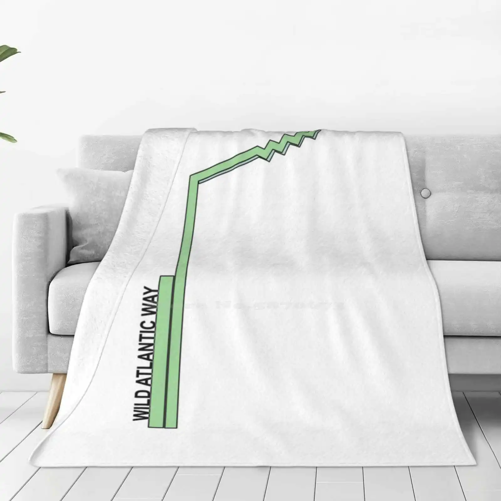 Wild Atlantic Way Sign Trend Style Funny Fashion Soft Throw Blanket Wild Atlantic Way