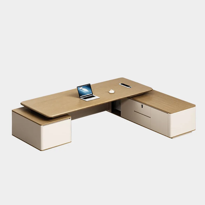 

Комплект мебели для кабинета руководителя: стол и стул, простой современный дизайн, легкая роскошь, высококачественная мебель для кабинета президента, большой размер.