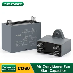 2Pcs CBB61 Air Conditioner Capacitor 450V Fan Motor Run Capacitors 1.2UF 1.5UF 2UF 2.5UF 3UF 3.5UF 4UF 4.5UF 5UF 6UF 6.5UF 8UF