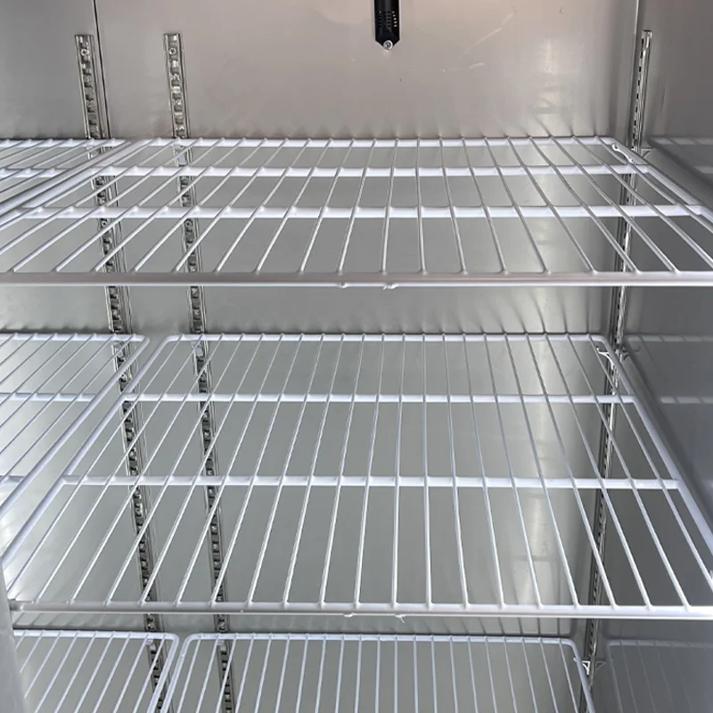Commercial Stainless Steel Upright Freezer Refrigerator 680L Air Cooling Digital Temperature Control 18C-22C