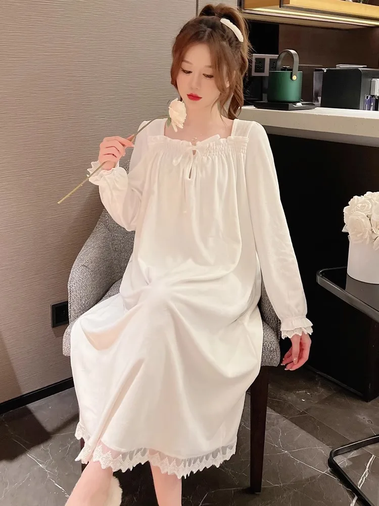Schwangere Frauen Kleidung Set Sea Island Samt doppelseitige dünne Samt Pyjamas Herbst Winter süße und schöne Retro Homewear – Detail 9