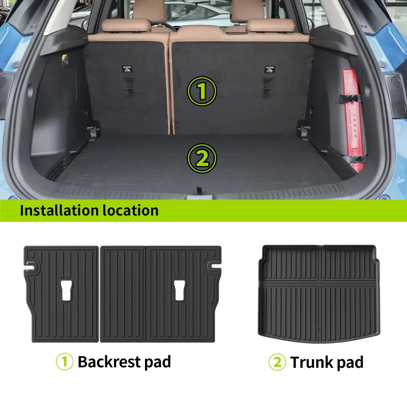 الحصير ل بويك إنكور GX 2024 2025 TPE ثلاثية الأبعاد الحصير سيارة البضائع بطانة الجذع/مسند الظهر حصيرة وسادة للقدم الدفة اليسرى #6