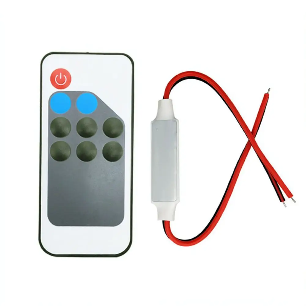 Wireless RF Remote Control Dimmer For Tipres Single Color LED Strip Lights Adjustable Lighting Mode Controller Accessories