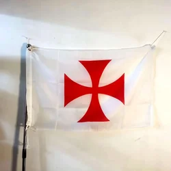 Masonic Knight Templar Flag 150X90CM Banner Polyester Brass Grommets Printed