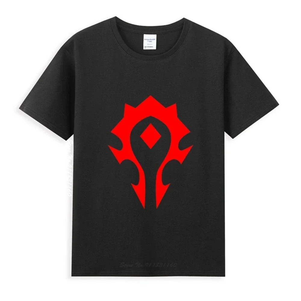 

World Of Warcraft T-Shirt Orda Logo Symbool T-Shirt Homme Summer Tops Short Sleeve Tee Shirt Pure Cotton Vogue Style